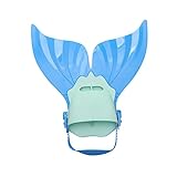 KOMBIUDA 1 Stück Meerjungfrau Träume Kinder Schwimmflossen Flossen Taucherflossen Kind Blau Meerjungfrau Flosse Schwimmflossen Kinderflossen Kinderflossen Schwimmen Schnorchelflossen