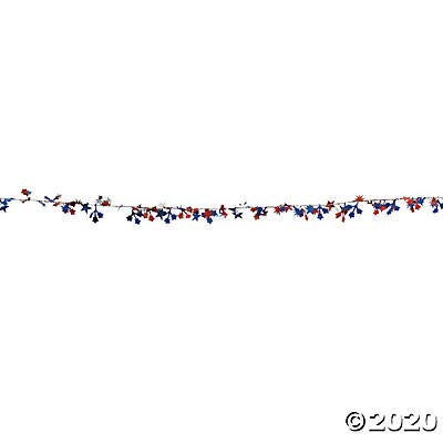 Fun-Express-Patriotic-Wire-Star-Garland-for-Fourth-of-July-Party-Decor-9-feet-Long Fun Express Patriotic Wire Star Garland for Fourth of July Party Decor 9 feet Long