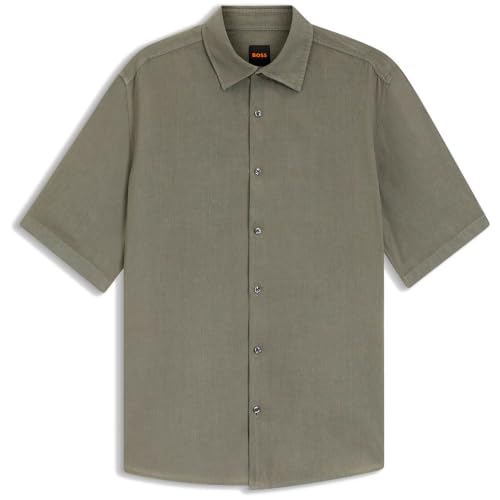 Image of BOSS Men's Rash_2_m 10267858 01 Shirt, Open Grey 076, XL
