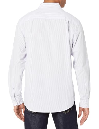 Image of Amazon Essentials Men's Regular-Fit Long-Sleeve Casual Poplin Shirt, Button Front, Business Casual, Collared