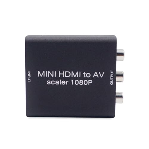 Convertidor Mini HDMI a AV solucione la falta de puertos modernos en pantallas clasicas rca