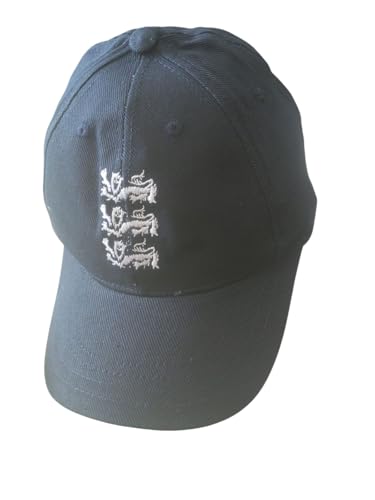 Baseball Cap Navy Blue England 3 Lion Test Cricket Hat/Cap with Embroided...