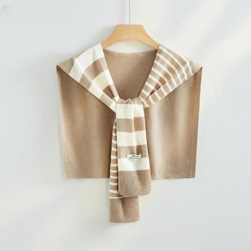 Sweater Shawl Wraps for Women Knitted Knotted Shawls Wrap Casual Striped Scarf Cape Pashmina Shawl Shoulder Top Wrap3