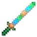 Green Glowing LED 8-Bit Light Up Pixel Sword (Set of 2)