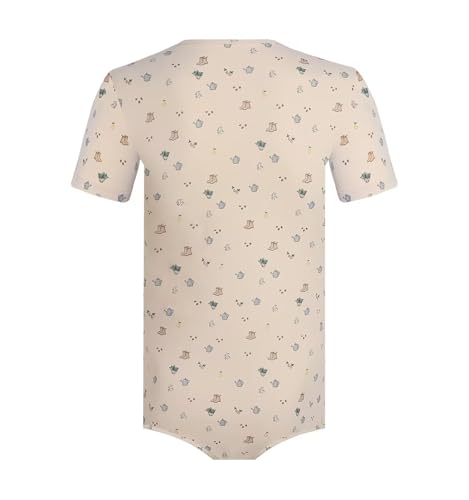 Short Sleeve Onesie for Men Cotton Romper Pajama Tops Print Bodysuit One Piece Jumpsuit- Country Yard2