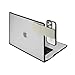 CASETiFY Snappy Laptop Phone Mount [Compatible with Magsafe] - You are Exactly Where You Need to be - Black/Beige