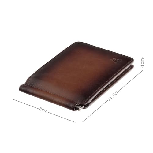 VISCONTI Atelier Collection Miles Leather Wallet with Money Clip RFID AT70, Burnished Tan (Burnish Tan)4