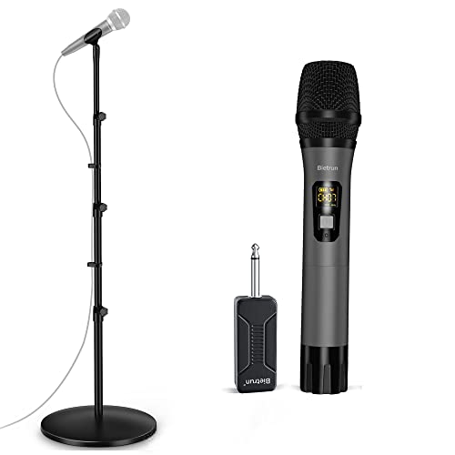 Bietrun Wireless Microphone Wxm04 With Mic Stand #TOP6