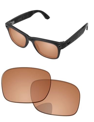 Image of Replacement Lenses for Ray-Ban Meta Wayfarer RW4006 & RW4012 50mm AI Glasses - Photochromic, Anti Blue Light Lens