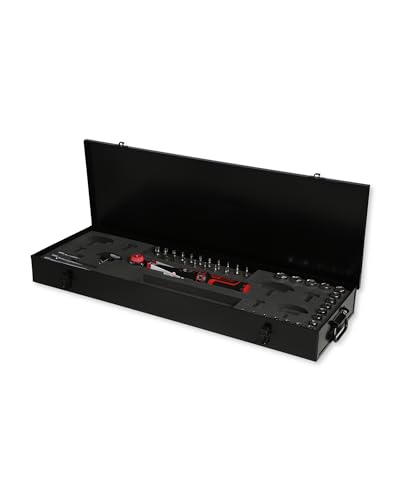 KS Tools 516.1425 3/8 Ergotorqueprecision Ratschen-Drehmomentschlüssel-Satz Drehknopf, 10-50Nm, 41-tlg