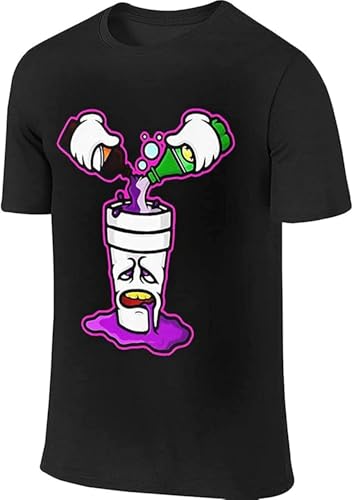 T-shirt violet Pour Up à manches courtes avec motif graphique noir exclusif taille L
