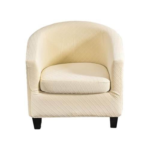 CRFATOP Fundas para sillón de club de 2 piezas, fundas para sillón con estampado suave, fundas para sillón redondo con estampado suave, fundas para sofá con parte inferior elástica para mostrador de