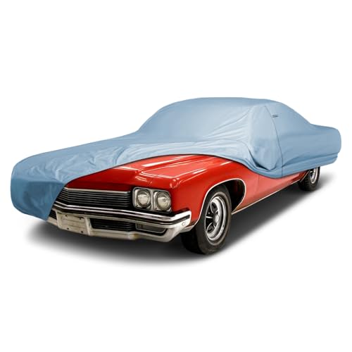 Image of iCarCover Premium Car Cover for 1971-1976 Buick Lesabre Heavy Duty Waterproof All-Weather Automobiles Custom Fit Indoor Outdoor UV Snow Protection Covers with Straps and Bag