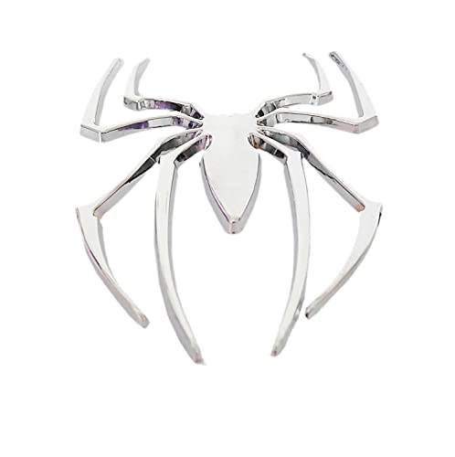 Onlyyou.x New Spider Emblems For Car Motocycle Spider Badge Decal Ornaments 2 Pieces Of Chrome Spider Stickers Of Made Of Metal (Spc-2) #TOP4