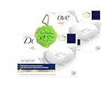 ODWIRA 2-Pack Beauty Bar Soap, Gentle Skin Cleanser, Moisturizing, Original Bar soap Exfoliating sponge for Dove Bar soaps, 3.75 oz.