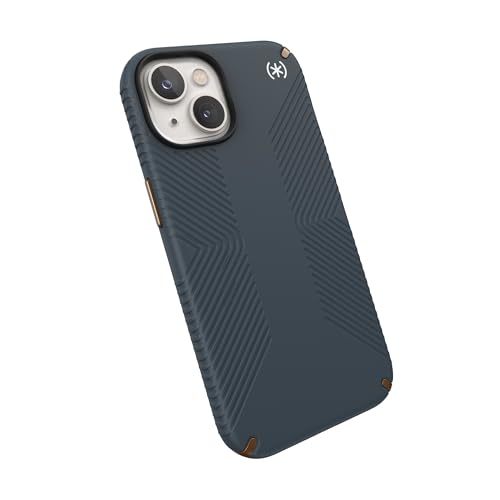Image of Speck Presidio2 Grip MagSafe iPhone 14 Case, Charcoal, 150059-3068