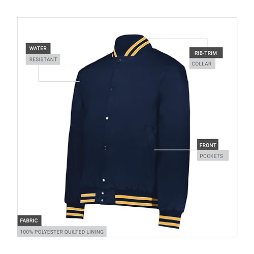 Holloway Heritage Jacket Navy/Light Gold/White L4