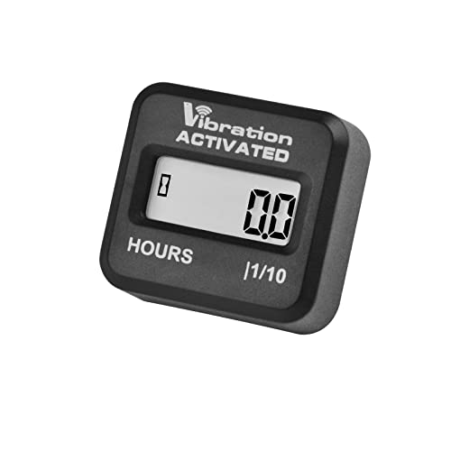 Runleader Digital Mini Vibration Activated Hour Meter, Signal Wireless