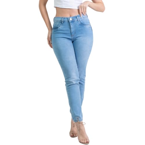 Calça Jeans Sawary Feminina Levanta Bumbum Lycra Elastano Elegante Moda Feminina Roupas Femininas Ca