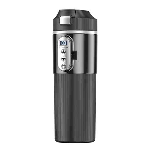 Tetera Eléctrica para Auto 500ml Pantalla Táctil Control Temperatura