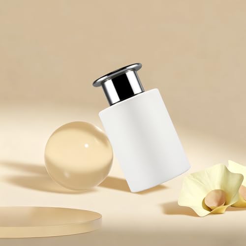 Set de 4 Botellas Difusoras de Vidrio Blancas con Tapas Plata miniatura 6