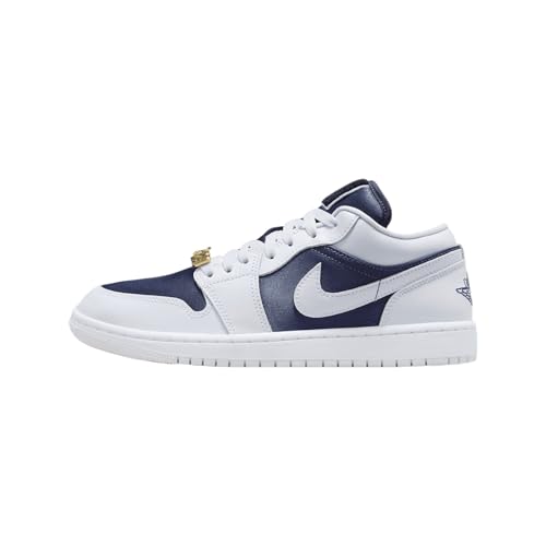 Jordan Air 1 Low SE Women's Shoes (FZ8778-044, Football Grey/White/Gym Red/Midnight Navy)