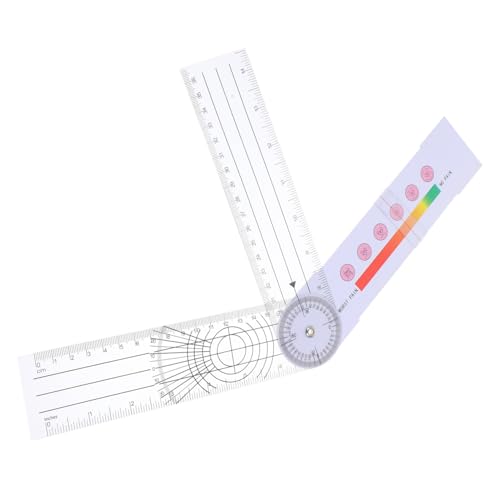 STOBAZA Compact Angle Protractor Ruler Protractor Angle Finder for Measurement School Medical Use