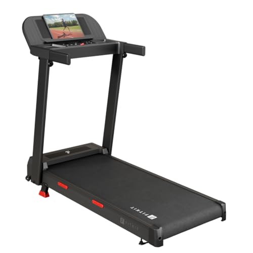 Image of FITKIT by Cult Jogging Treadmill BLDC 4.5HP Peak | 120Kg Max Weight Capacity | 3-Level Incline | LED Display with Tablet Holder |12km /hr Speed | for Home Gym Equipment