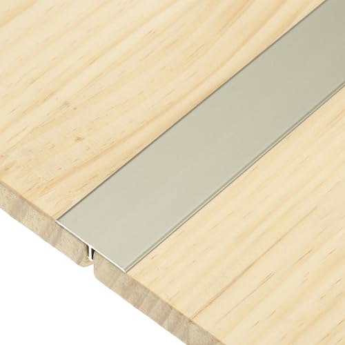 QUARKZMAN 3 Piezas De Tiras De Transición T-Molding, 0.9m x 30mm (L x A) Tira Divisora Plana De Aleación De Aluminio Para Suelo De Vinilo Y Bordes Para Huecos En Suelos Y Puertas, Gris