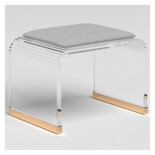 Siège de bain acrylique et banc d'entrée multifonction avec porte-chaussures pour votre intérieur