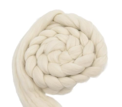 theofeel Alpaka Kammzug Naturweiß 50g