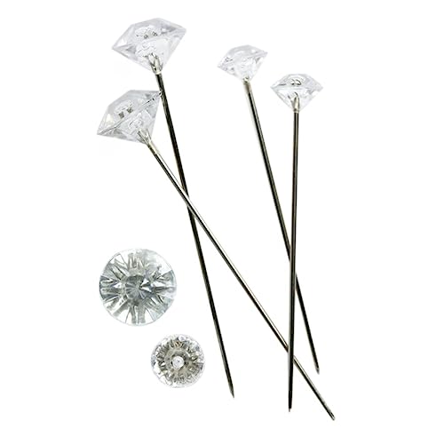 Operitacx Wedding Pins Pearlescent Head 6mm Diamante Pins Ideal for Buttonholes and Decor