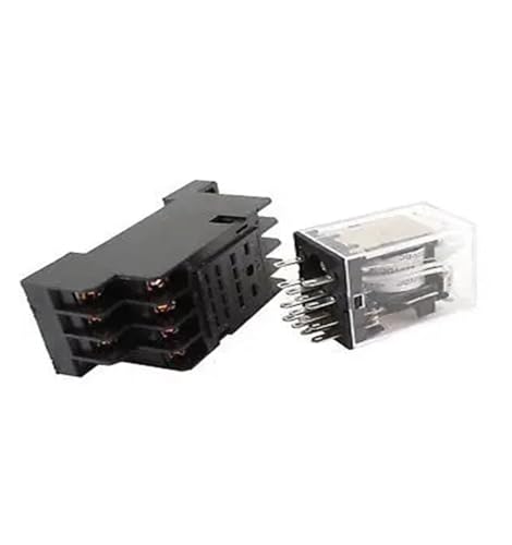 Relé de potencia de 14 pines para reparar maquinaria industrial con bobina DC 220V 4PDT con zócalo 3