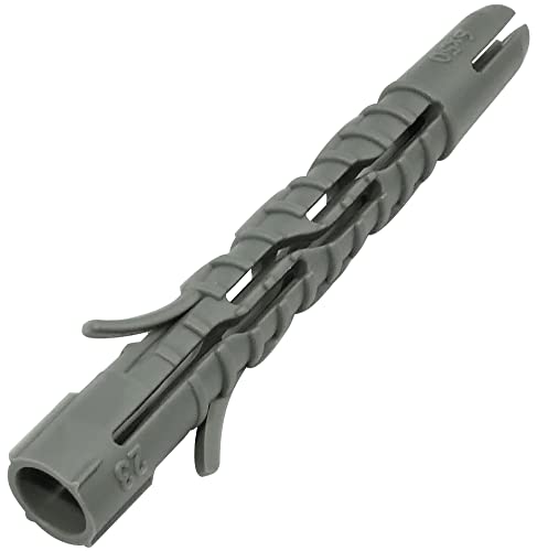 AERZETIX - C57693 - Lot de 100 Chevilles universelles Ø6x50 mm - Chevilles Crampons Multi-usages - en Plastique - pour Fixation en béton Brique parpaing