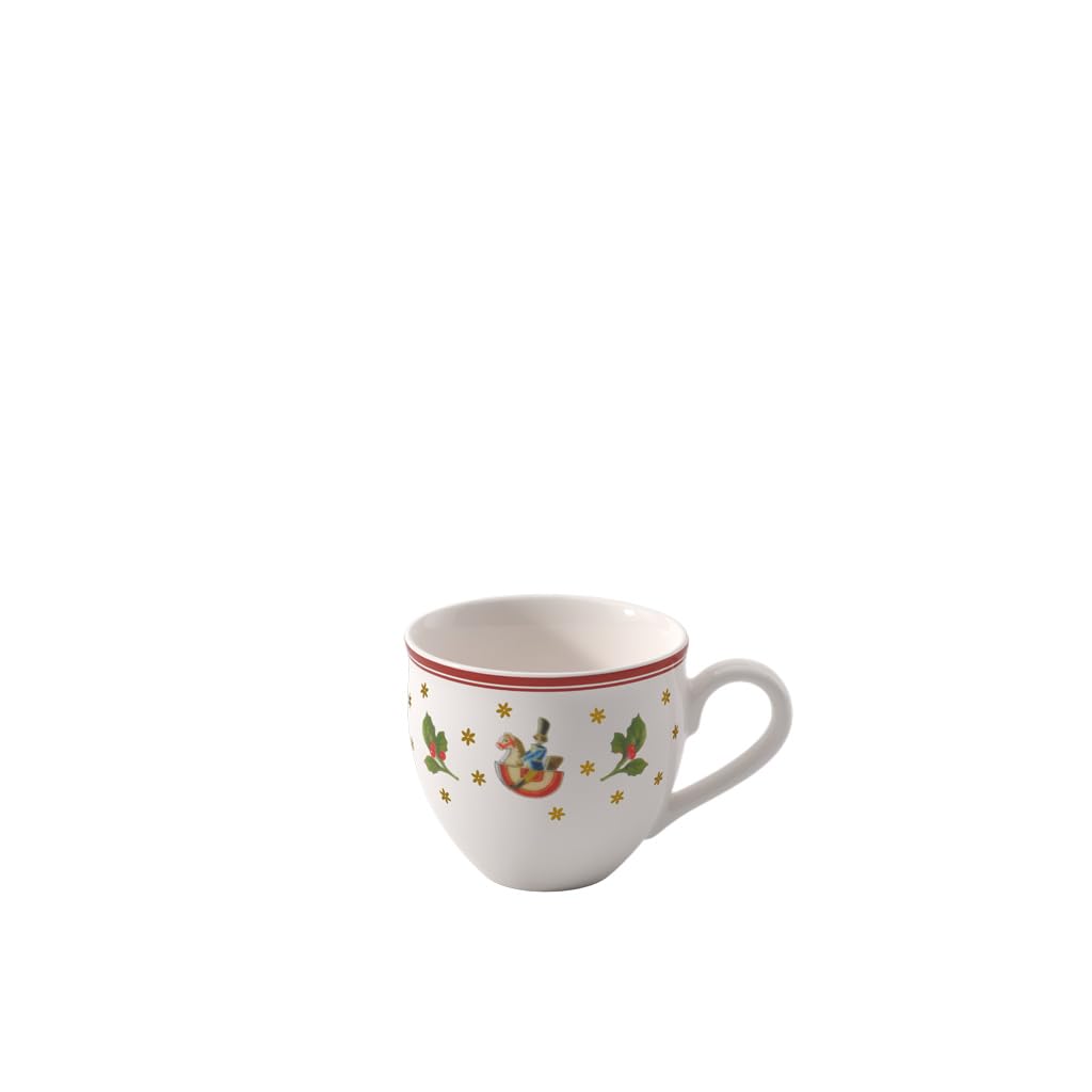 Villeroy & Boch 0.10 Litre Toy's Delight Espresso Cup, Porcelain, White/Colourful