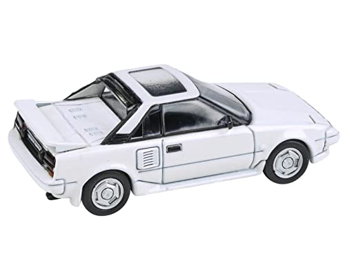 Modelo a escala 1/64 Toyota MR2 MK1 1985 Super White miniatura 2