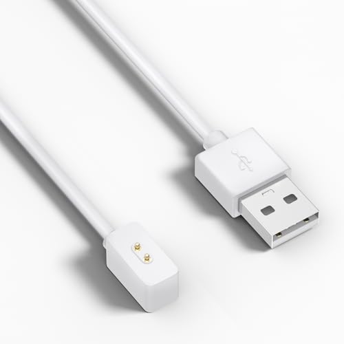 Wanme Cargador para Xiaomi Mi Smart Band 8/8 Pro / 8 Active / 9/9 Pro / 9 Active, Redmi Watch 3 Active / 5 Active / 5 Lite/Redmi Watch 4/5, Cable de Carga Rápida USB (60cm, Blanco)