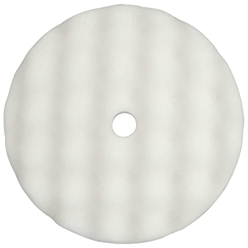 Wizards Aggressor Buffing Pad - Aggressive Cutting Action - Cuts with No Burns - Works with All Kinds of Compounds - Easy to Attach and Velcro Backed Buffing Pad - 8" x 1.75"