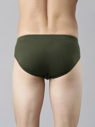 Image of Levi's 011 Comfort Brief for Men | 100% Pure Cotton | Breathable | Durable | Anti-Roll Waistband | Extra Supportive Gusset | Dual Layer 3D Pouch | Tagless & Zero Irritation Comfort | Pack of 1