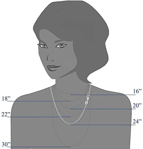 The Diamond Deal 14K Solid Yellow Or White Gold 2.3Mm Shiny Diamond Cut Cable Link Chain Necklace For Pendants And Charms With Lobster-Claw Clasp (18" And White-Gold) #TOP3