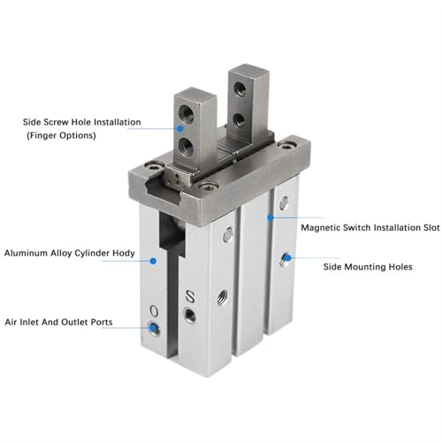 Pince parallèle MHZ2-16D3 vérin pneumatique pour montage de précision - 6