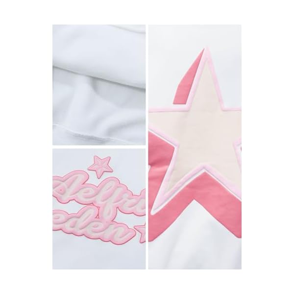 Aelfric Eden Womens Oversized Star Graphic Hoodies Fashion Long Sleeve Hoodie Pullover Hooded Sweatshirt Unisex - Image 6