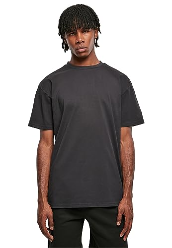 Urban Classics Herren Heavy Oversized Tee – Weites T-Shirt im Oversize Fit aus Baumwolle, schweres Jersey Shirt für Streetwear, Freizeit & entspannte Outfits,Schwarz,3XL Große Größen
