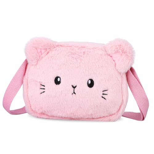 VALICLUD Bolso De Hombro del Teléfono Bolso De Hombro para Niñas Bolsa De Cinturón Bolso De Bolso para Niña Bolso Rosa Esponjoso Bolsas Bolso De Hombro Relleno Bolso Lindo Felpa