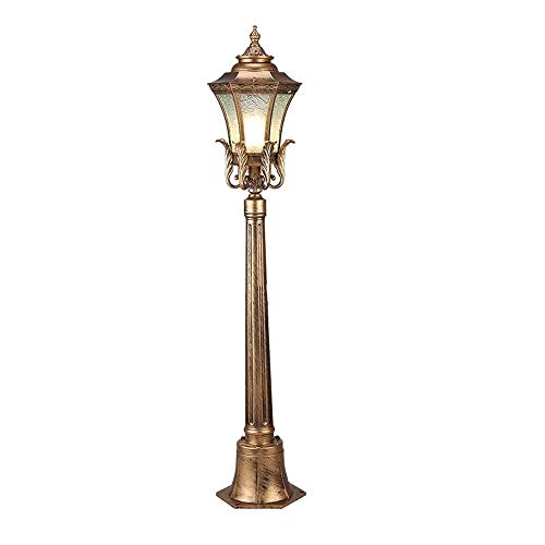 Réverbère de jardin E27 étanche IP65 en verre et aluminium style vintage