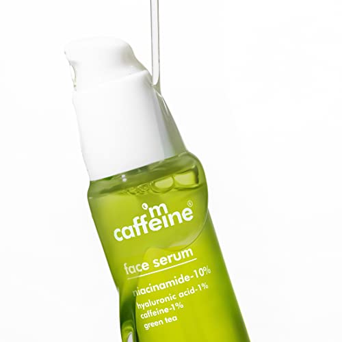 mCaffeine 10% Niacinamide Face Serum for Acne Prone Skin & Oily Skin | With Goodness of Hyaluronic Acid & Green Tea | For Men & Women | Ideal For... - Image 2