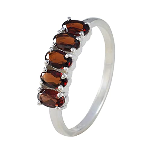 Bagues en grenat naturel argent sterling 925 bijoux femmes