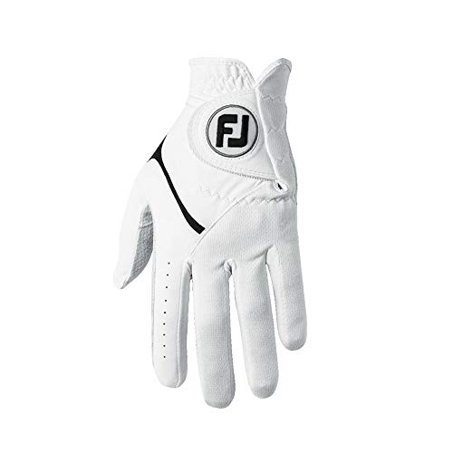 Footjoy Tropicool Gloves, White, Large, Worn On Left Hand #TOP2