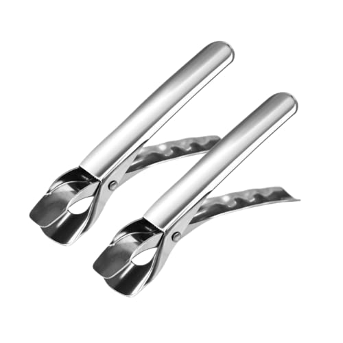 鍋つかみ パングリッパー 皿ばさみ お皿クリップ 鍋つかみ 皿を挟む 皿用取っ手 やっとこ クッカー用鍋つかみ ステンレス鋼製 耐熱 熱傷防止 変形なし 多機能 使用便利 キッチン用品 屋外用 汎用型 (シルバー,2個)