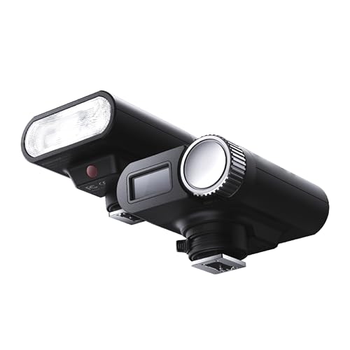 Image of DIGITEK DFL-016 Mini Speedlite Camera Flash, Universal Hot Shoe Compatible for Canon Nikon Sony DSLR Cameras, GN16, 5600K, 2000mAh Rechargeable Battery, TFT Screen, M /S1 /S2 Modes, 7 Color Filters